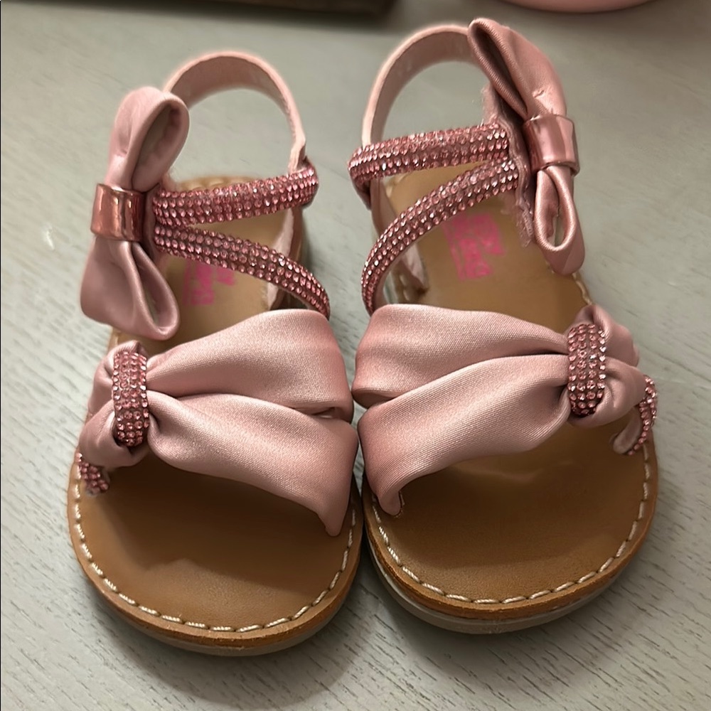 Pink Bow Kids Sandals